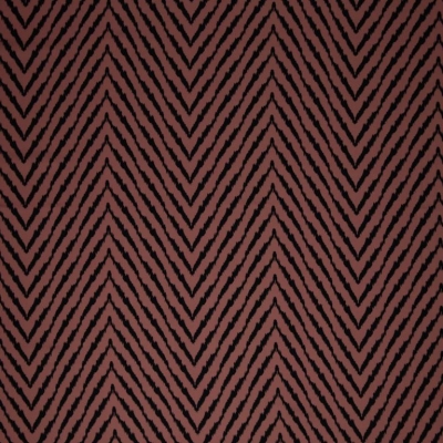 Viskose | AMALIA Chevron Zacken | Schwarz Altrosa